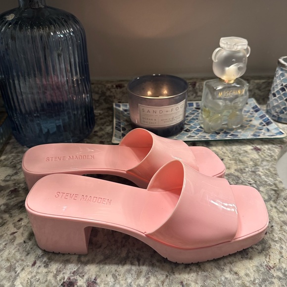 Steve Madden Chunky Platform Pink Y2K Sandals - Picture 8 of 10
